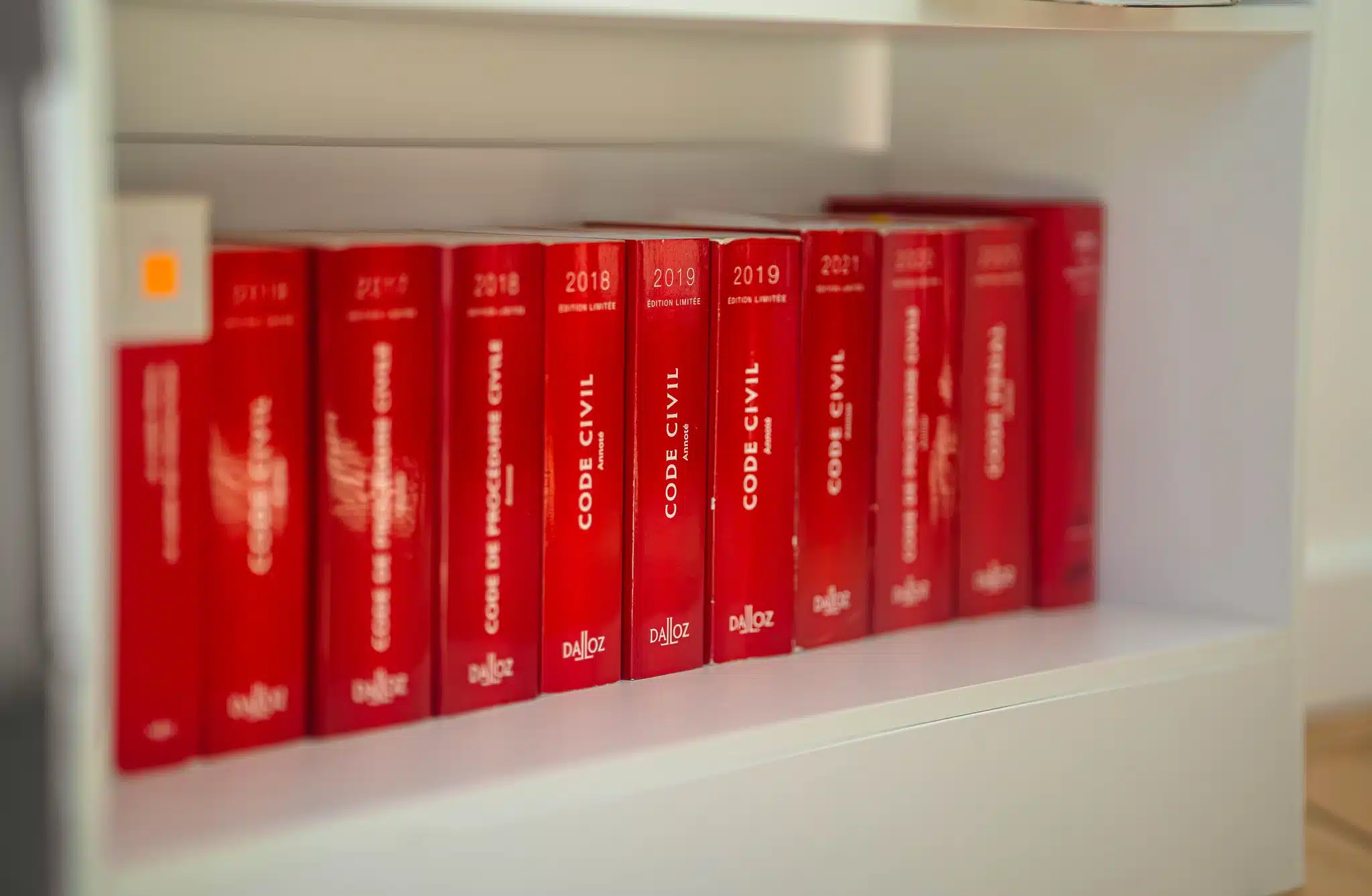 Codes juridiques de la bibliothèque du Cabinet Morfin Avocat